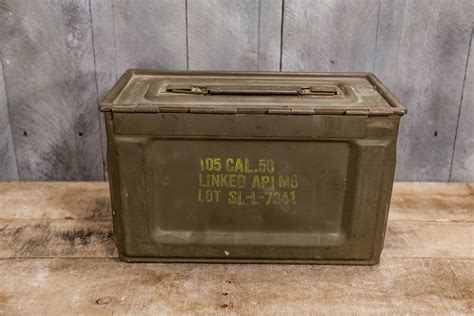 antique metal ammo box|old military ammo boxes value.